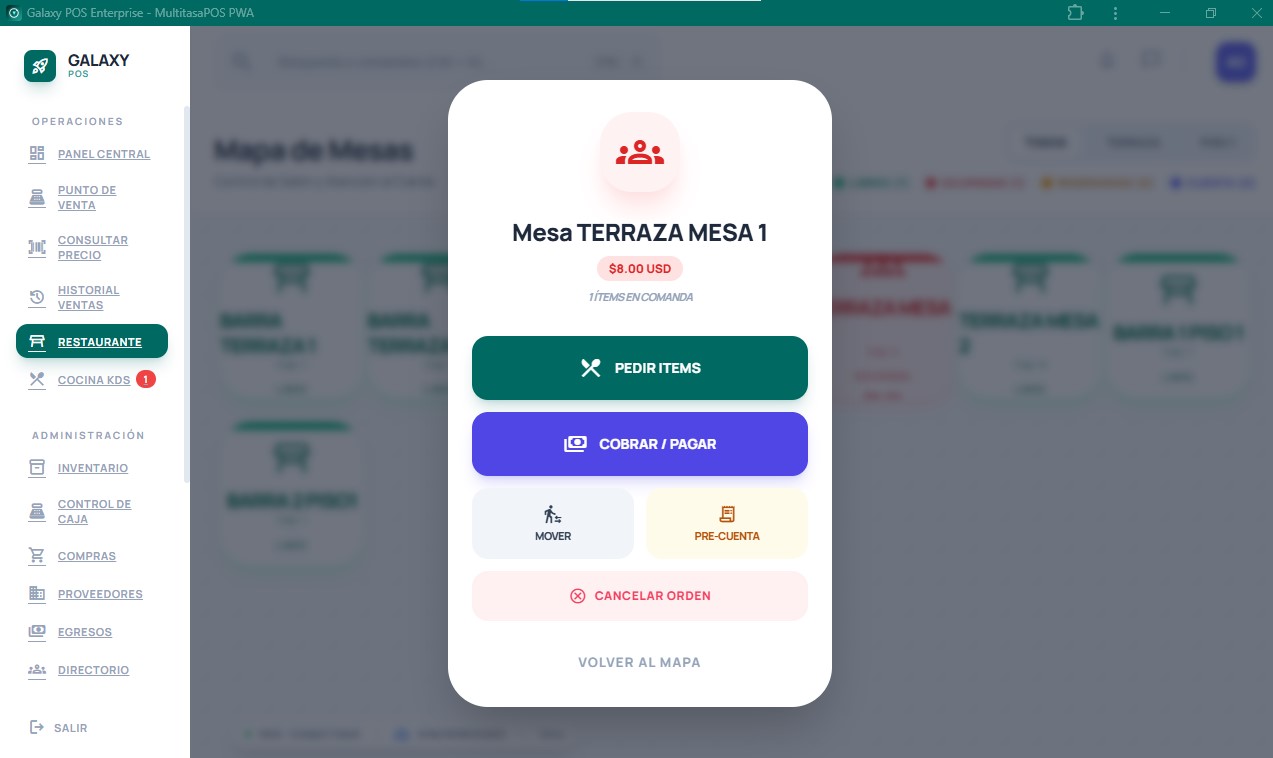 Mapa de Mesas Cloud